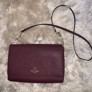 Kate Spade Crossbody in Burgundy
